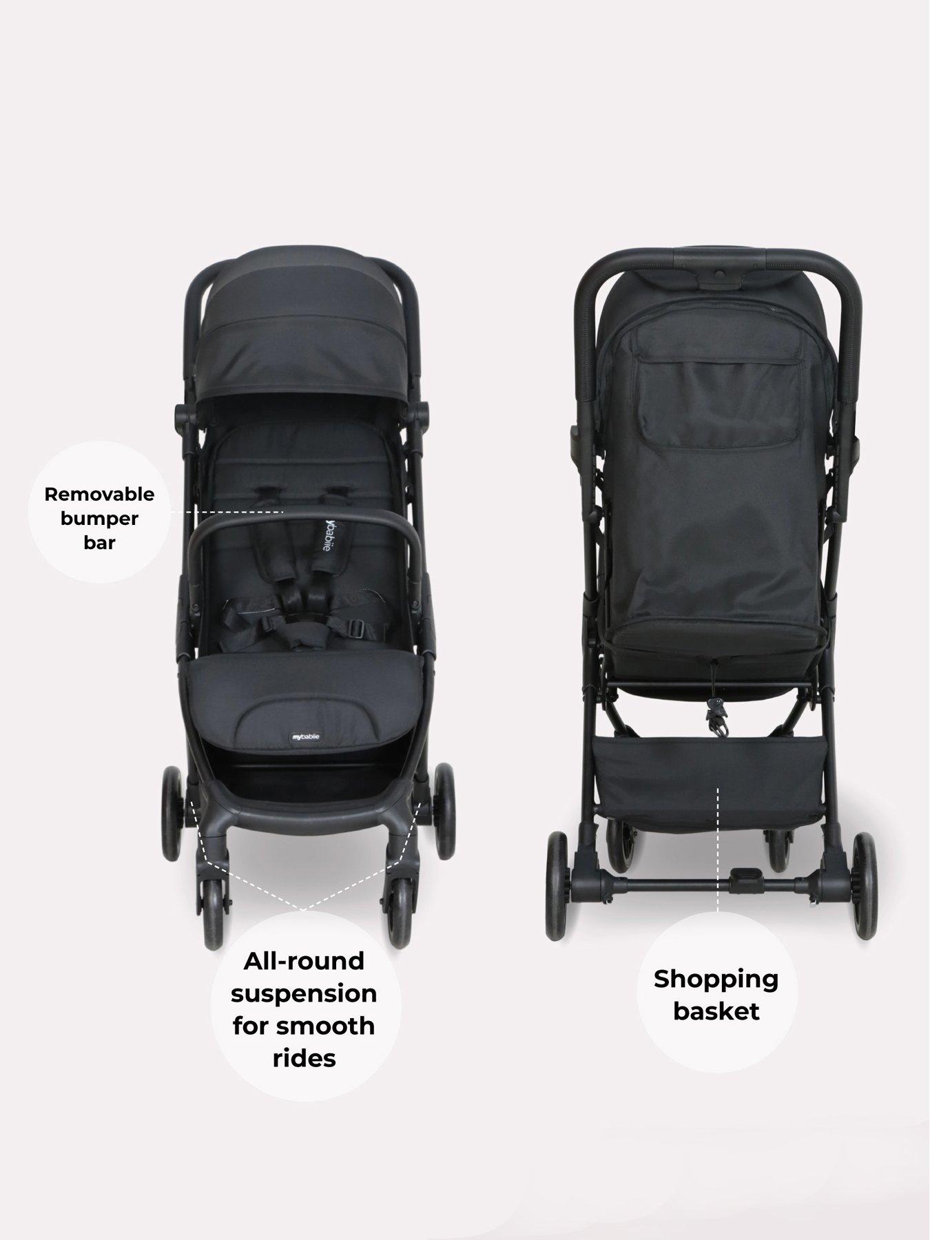 Image 4 of 8 of My Babiie MBX2 Compact Stroller - Black