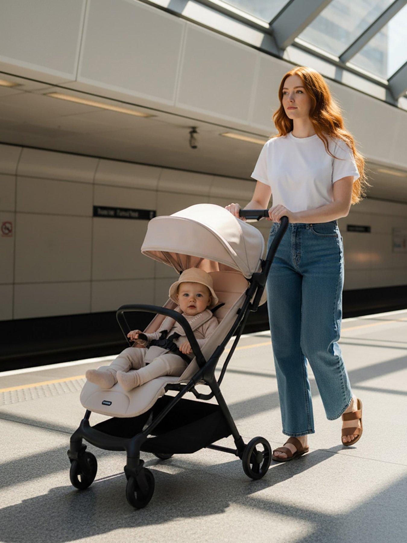 Image 2 of 8 of My Babiie MBX2 Compact Stroller - Oatmeal