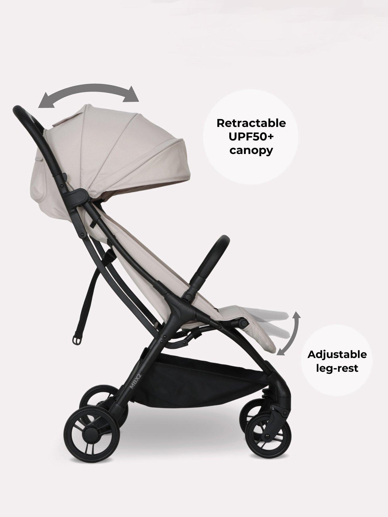 Image 3 of 8 of My Babiie MBX2 Compact Stroller - Oatmeal