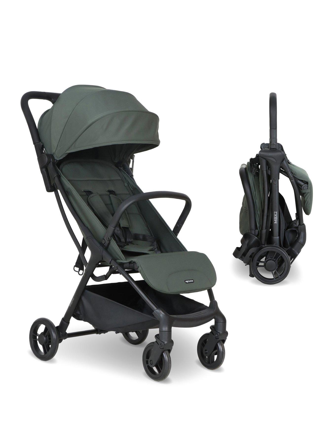 My Babiie MBX2 Compact Stroller - Forest Green