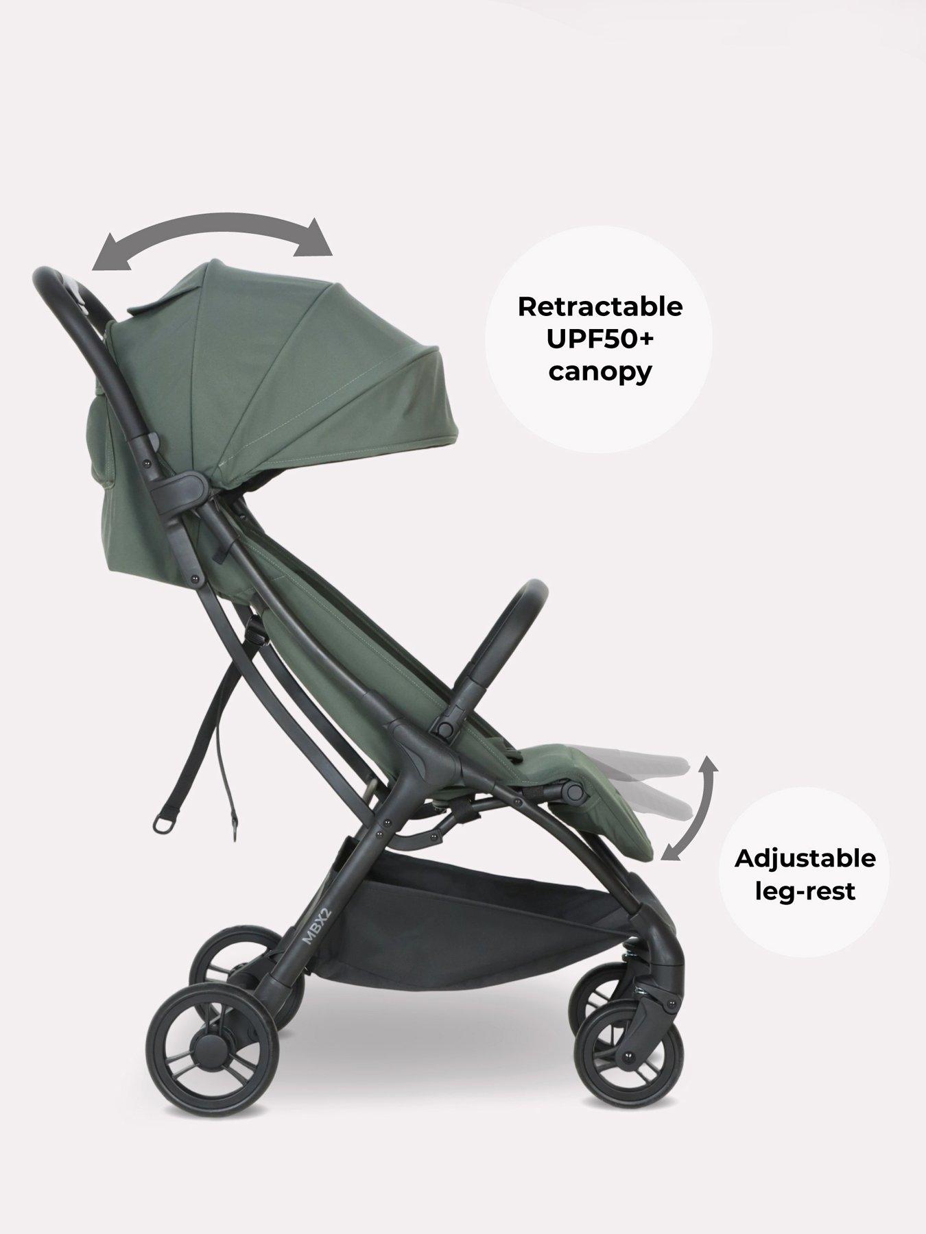 Image 3 of 8 of My Babiie MBX2 Compact Stroller - Forest Green