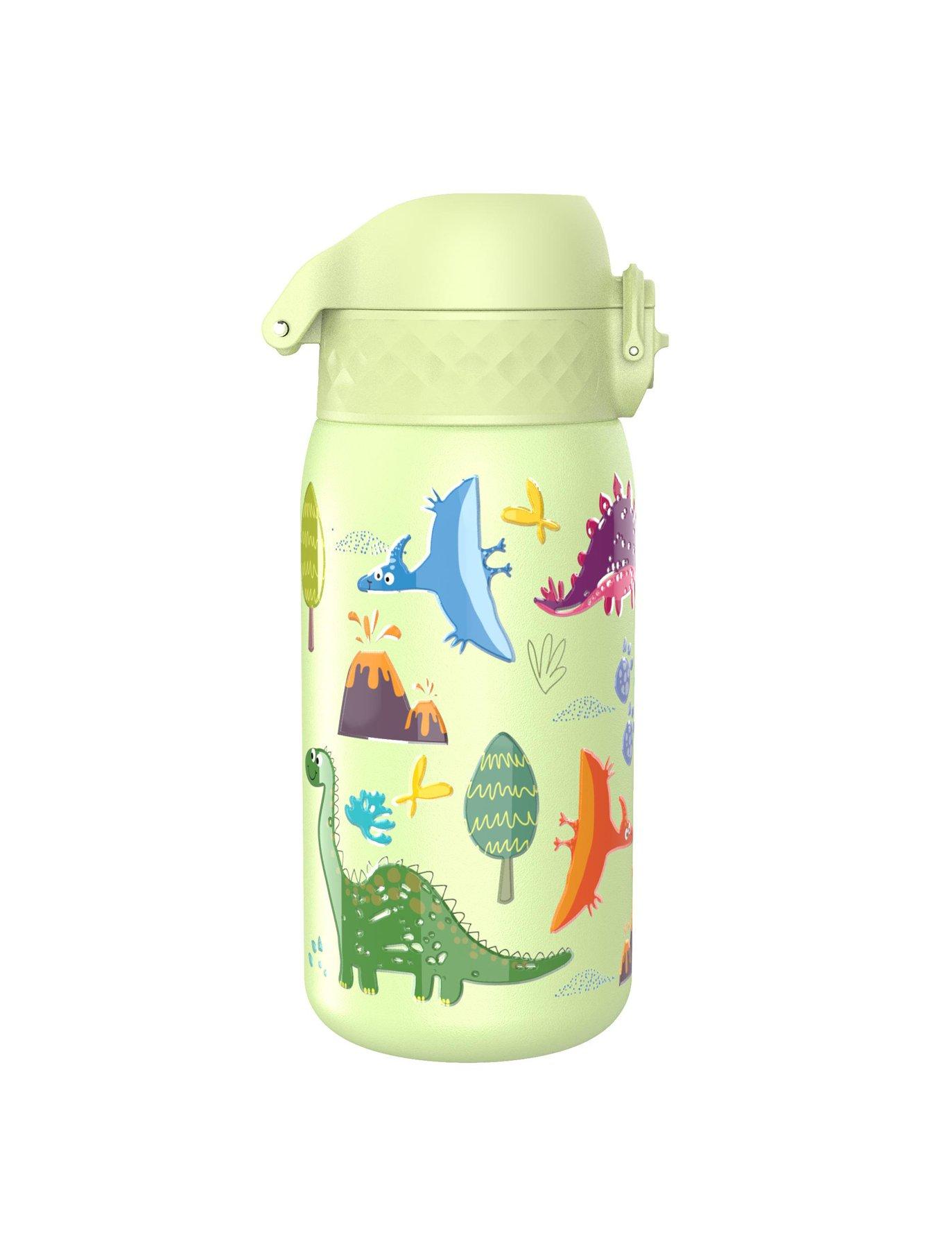 Image 4 of 7 of Ion8 Leak Proof Kids Water Bottle, Stainless Steel, Dinosaurs, 400ml (13oz)