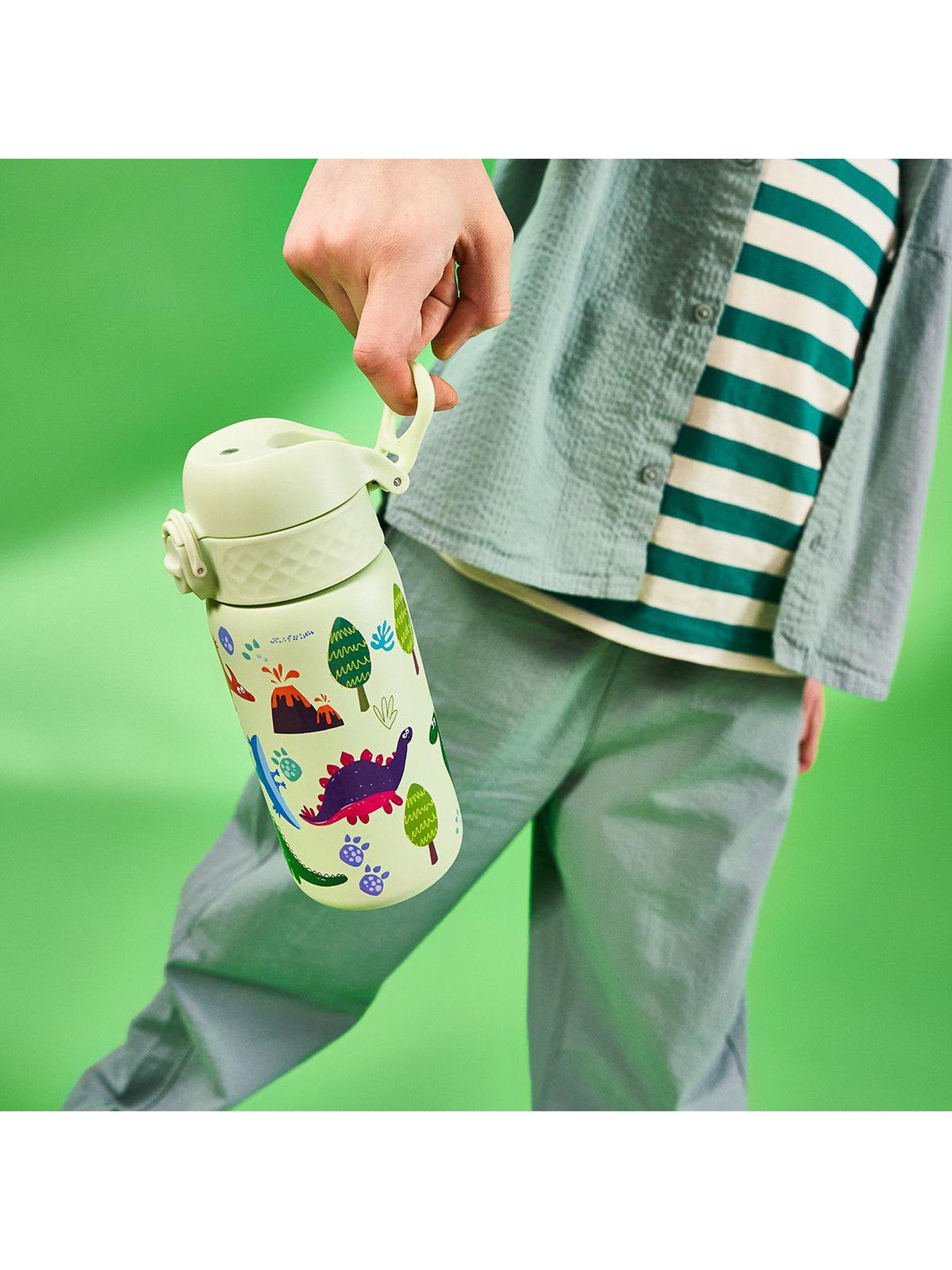 Image 6 of 7 of Ion8 Leak Proof Kids Water Bottle, Stainless Steel, Dinosaurs, 400ml (13oz)
