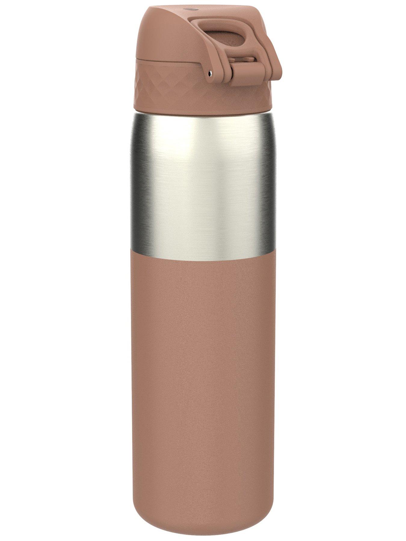 Image 3 of 6 of Ion8 Leak Proof Slim Water Bottle, Stainless Steel, Mocha Mousse, 600ml (20oz)
