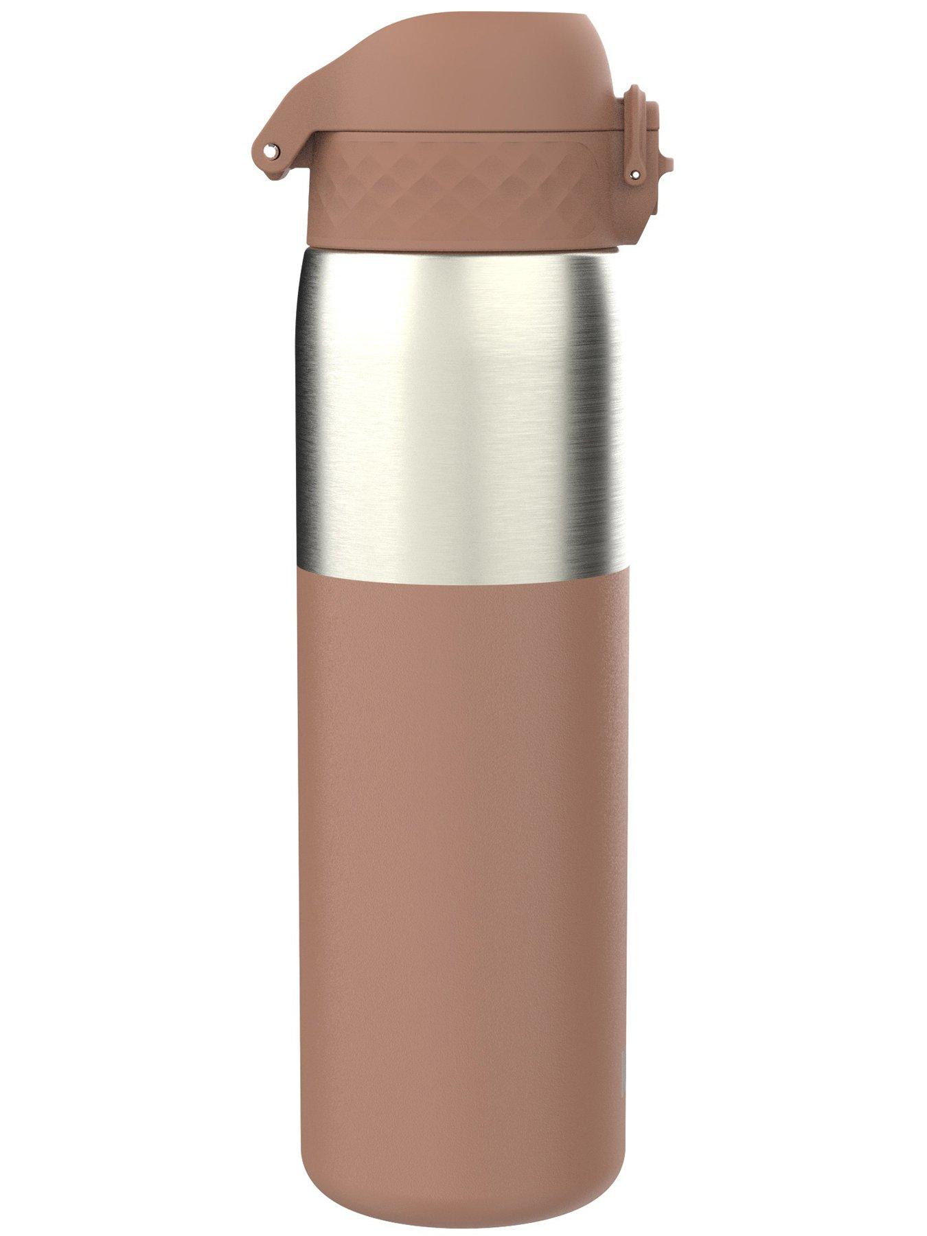 Image 4 of 6 of Ion8 Leak Proof Slim Water Bottle, Stainless Steel, Mocha Mousse, 600ml (20oz)