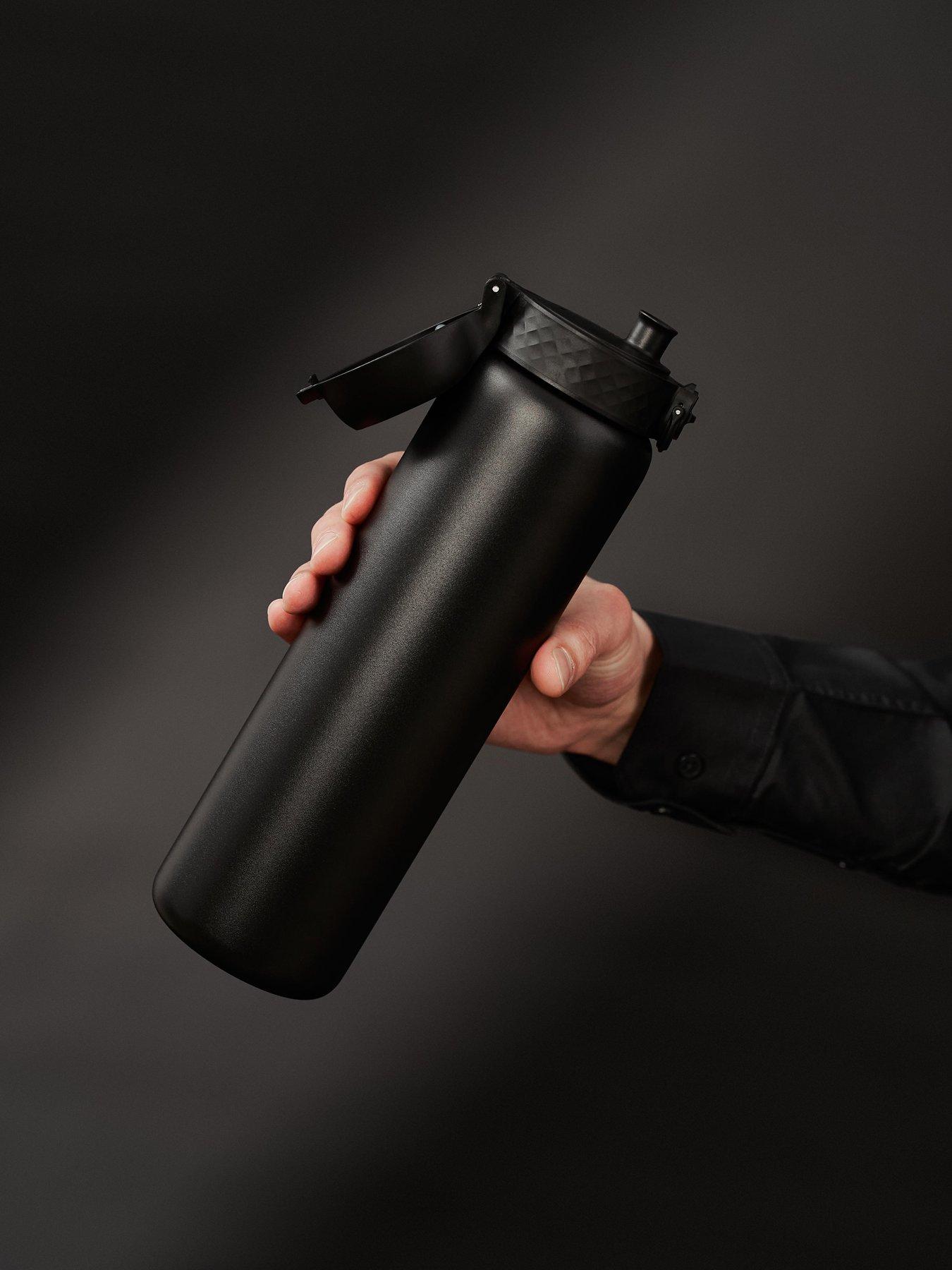 Image 1 of 7 of Ion8 Leak Proof 1 Litre Water Bottle, Vacuum Insulated, Black, 920ml (30oz)