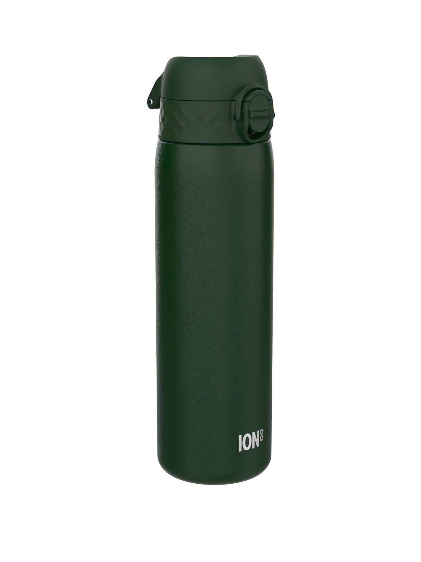 Image 2 of 7 of Ion8 Leak Proof Slim Water Bottle, Vacuum Insulated, Dark Green, 500ml (17oz)
