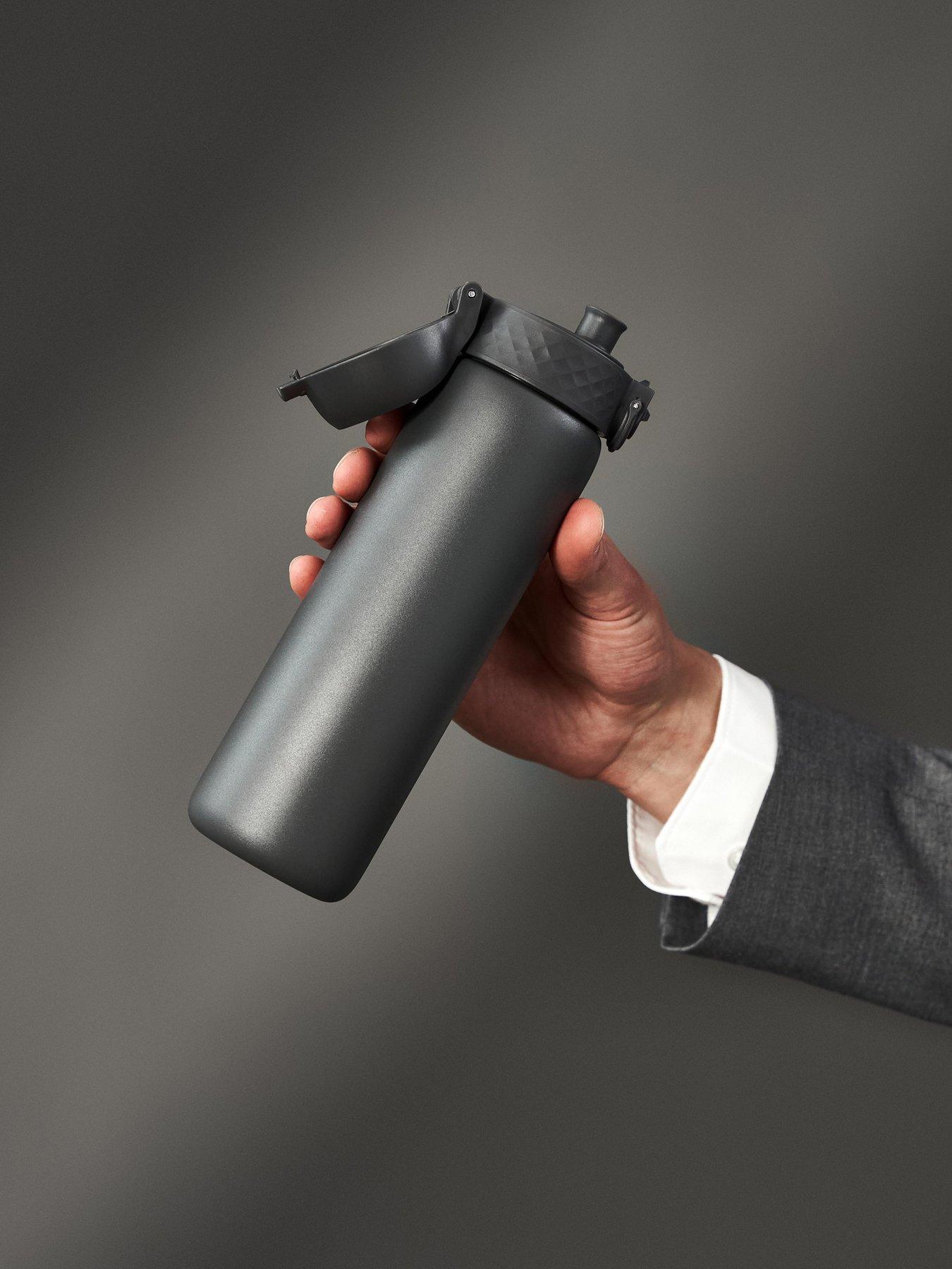 Ion8 Leak Proof Slim Water Bottle, Vacuum Insulated, Grey, 500ml (17oz)
