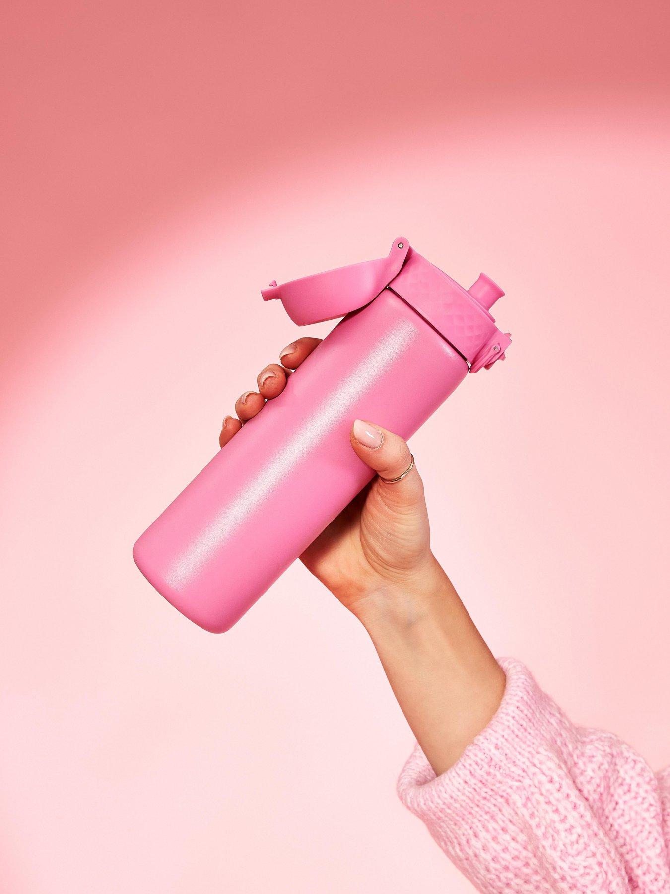 Ion8 Leak Proof Slim Water Bottle, Vacuum Insulated, Rose Bloom, 500ml (17oz)