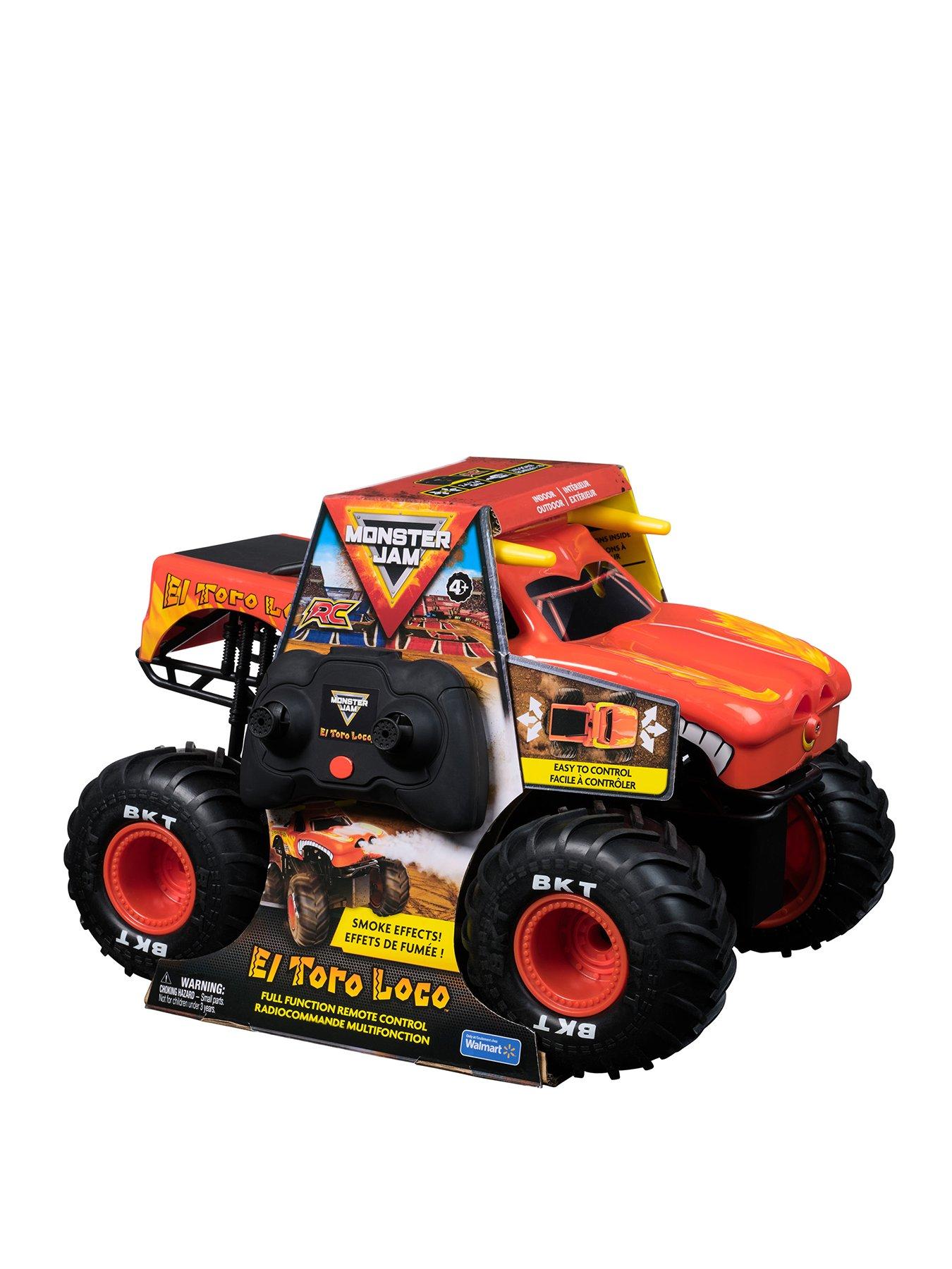 Monster Jam El Toro Loco RC Monster Truck with Atomizer Smoke Effects, 1:15 Scale