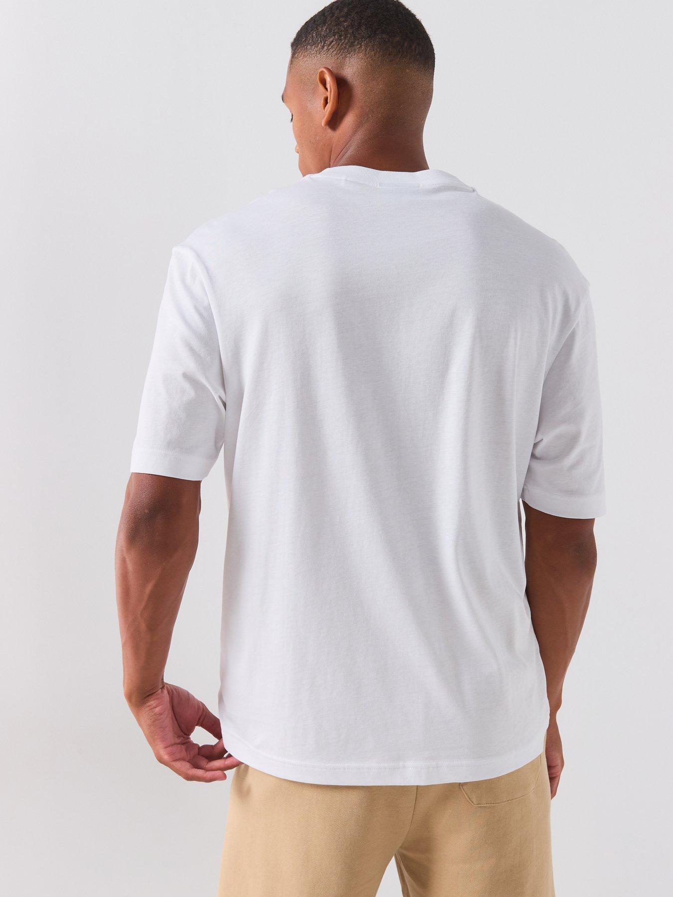 Image 2 of 5 of HUGO Blue Nerpient Graphic T-Shirt - White