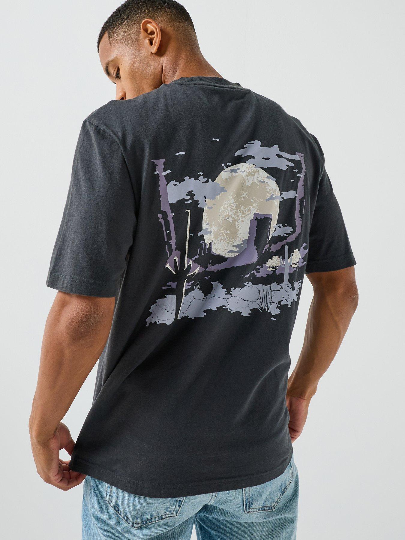 HUGO Hugo Blue Noxwash Horse Back Graphic T-shirt - Black