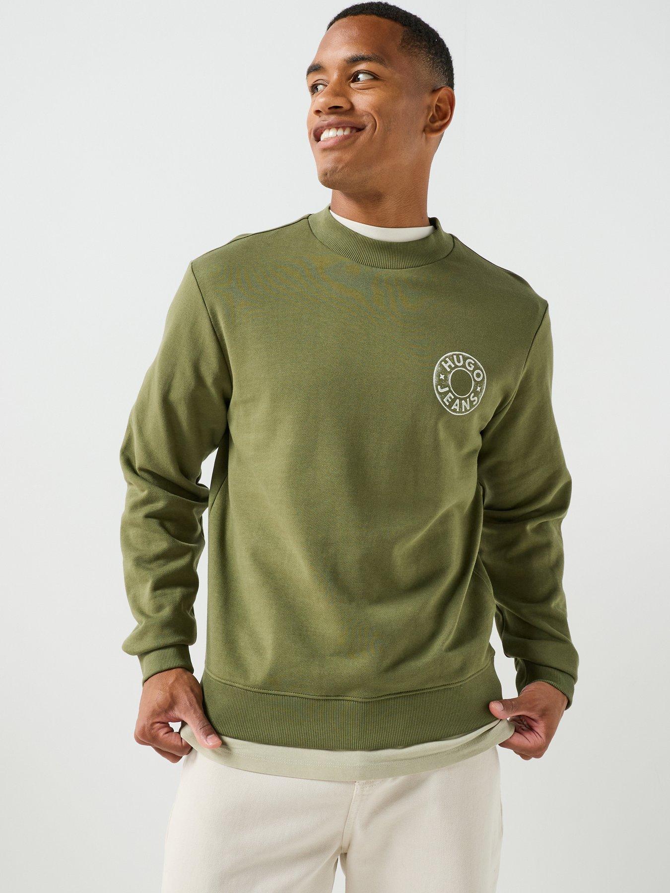 HUGO Blue Nedos Crew Sweat - Green