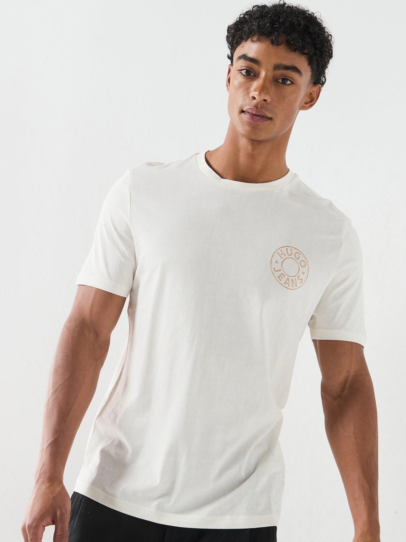 HUGO Blue Nemodo Graphic T-Shirt - White