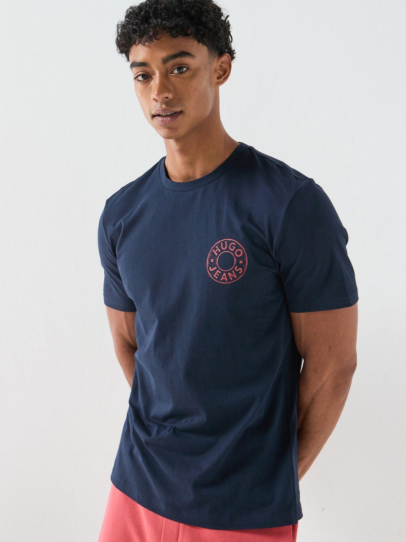 HUGO Blue Nemodo Graphic T-Shirt - Navy