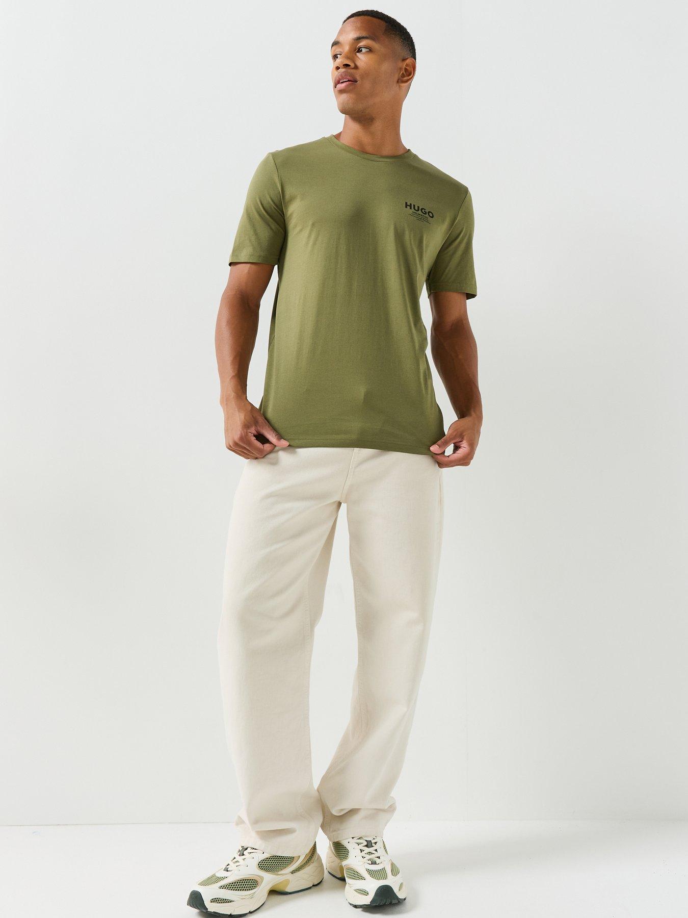 Image 3 of 6 of HUGO Blue Nesptee Small Logo T-Shirt - Green