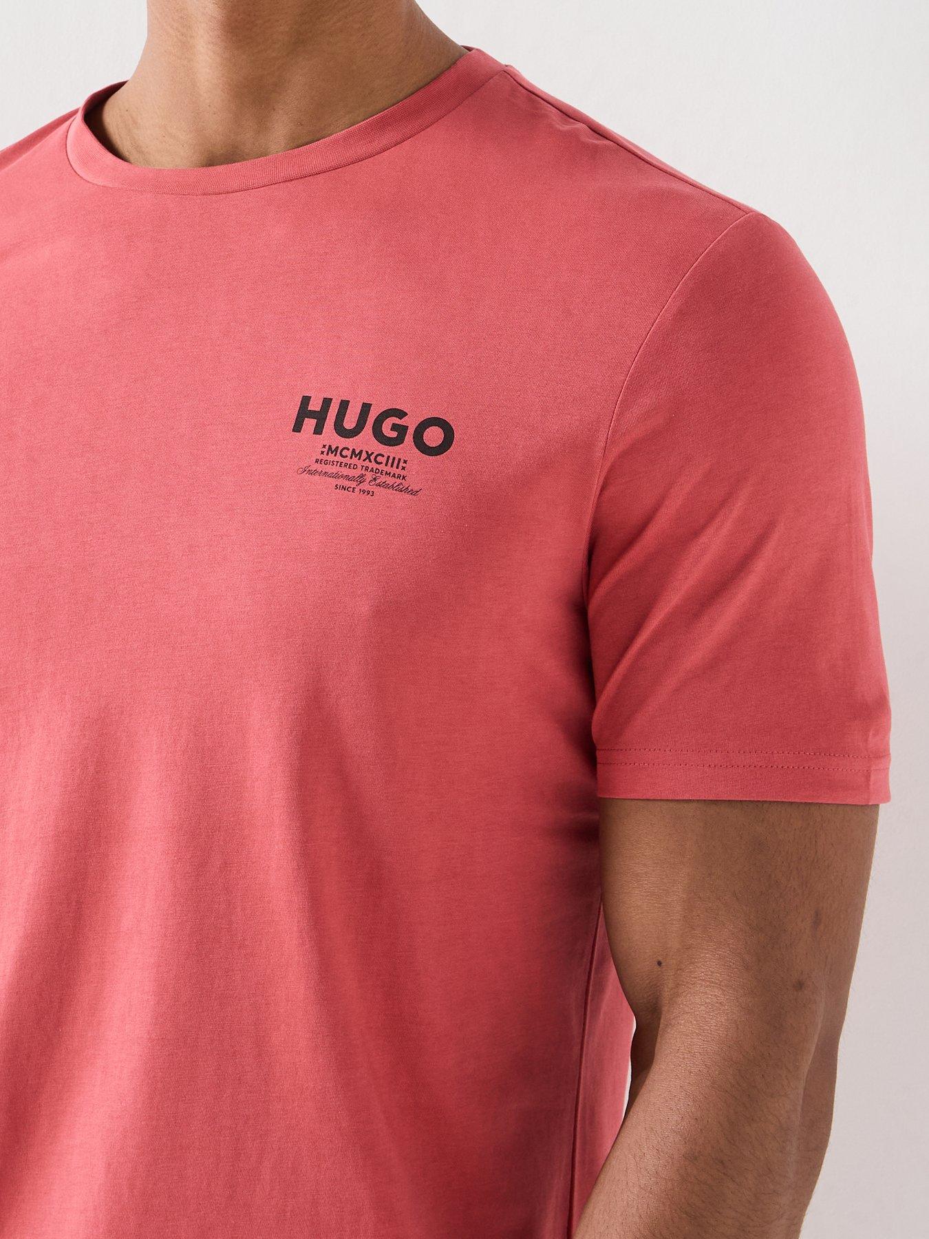 Image 4 of 6 of HUGO Blue Nesptee Small Logo T-Shirt - Red