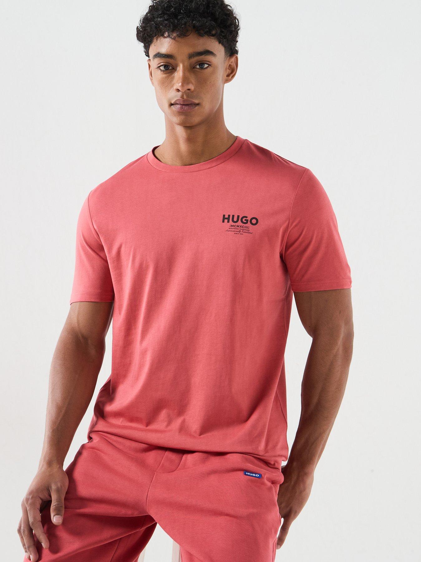 Image 6 of 6 of HUGO Blue Nesptee Small Logo T-Shirt - Red