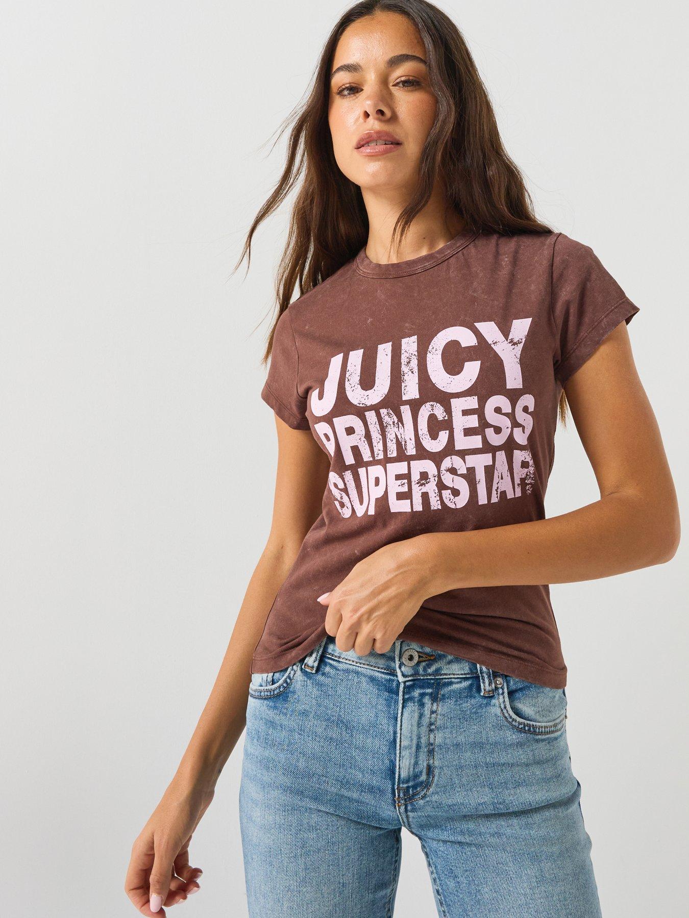 Juicy Couture Princess Hilton T-Shirt - Brown