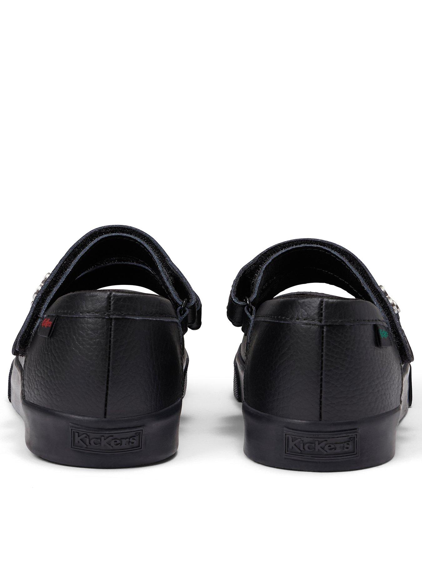Image 3 of 7 of Kickers Junior Tovni Mary Jane Wings Patent Leather Shoe - Black