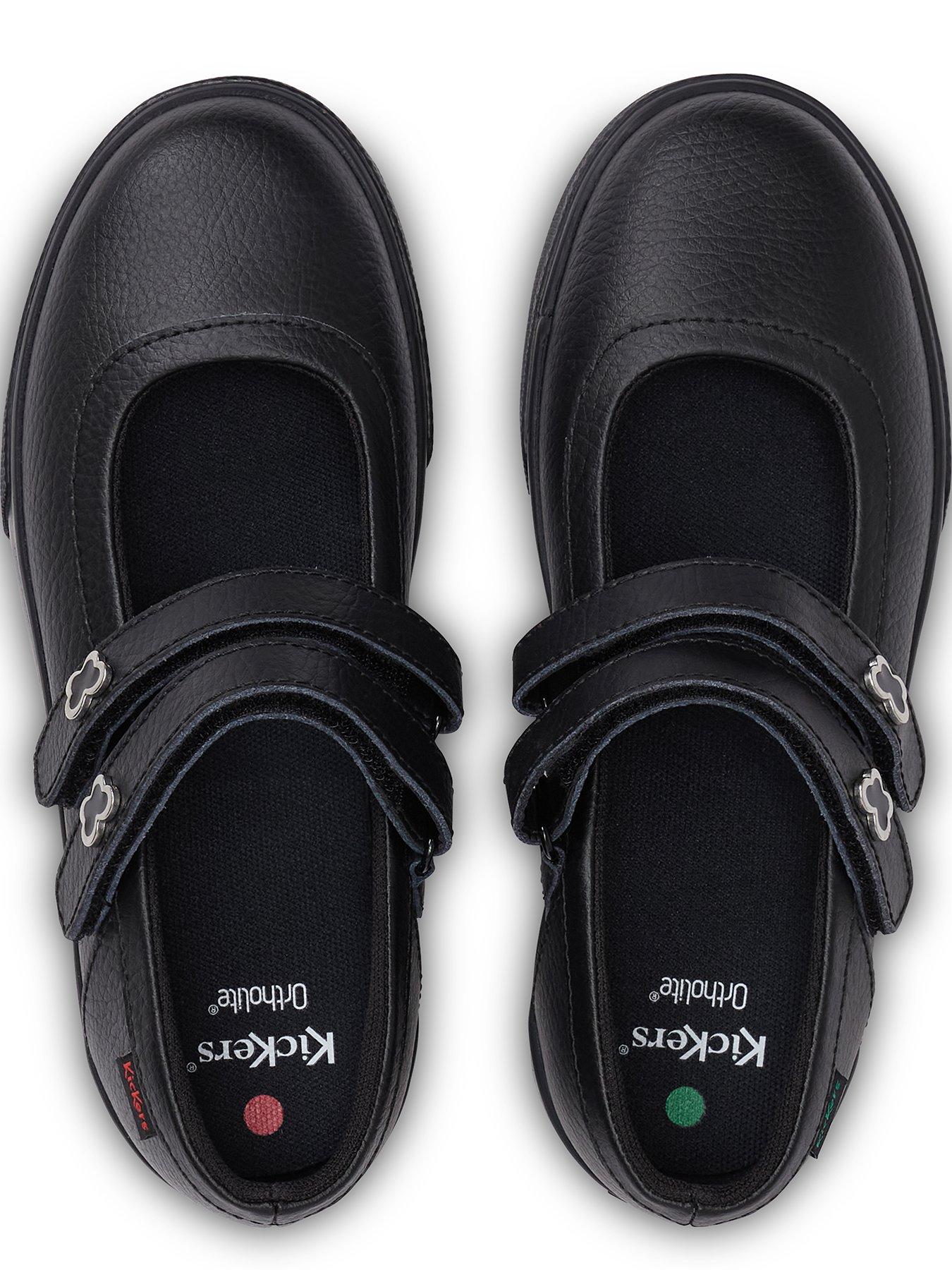 Image 4 of 7 of Kickers Junior Tovni Mary Jane Wings Patent Leather Shoe - Black