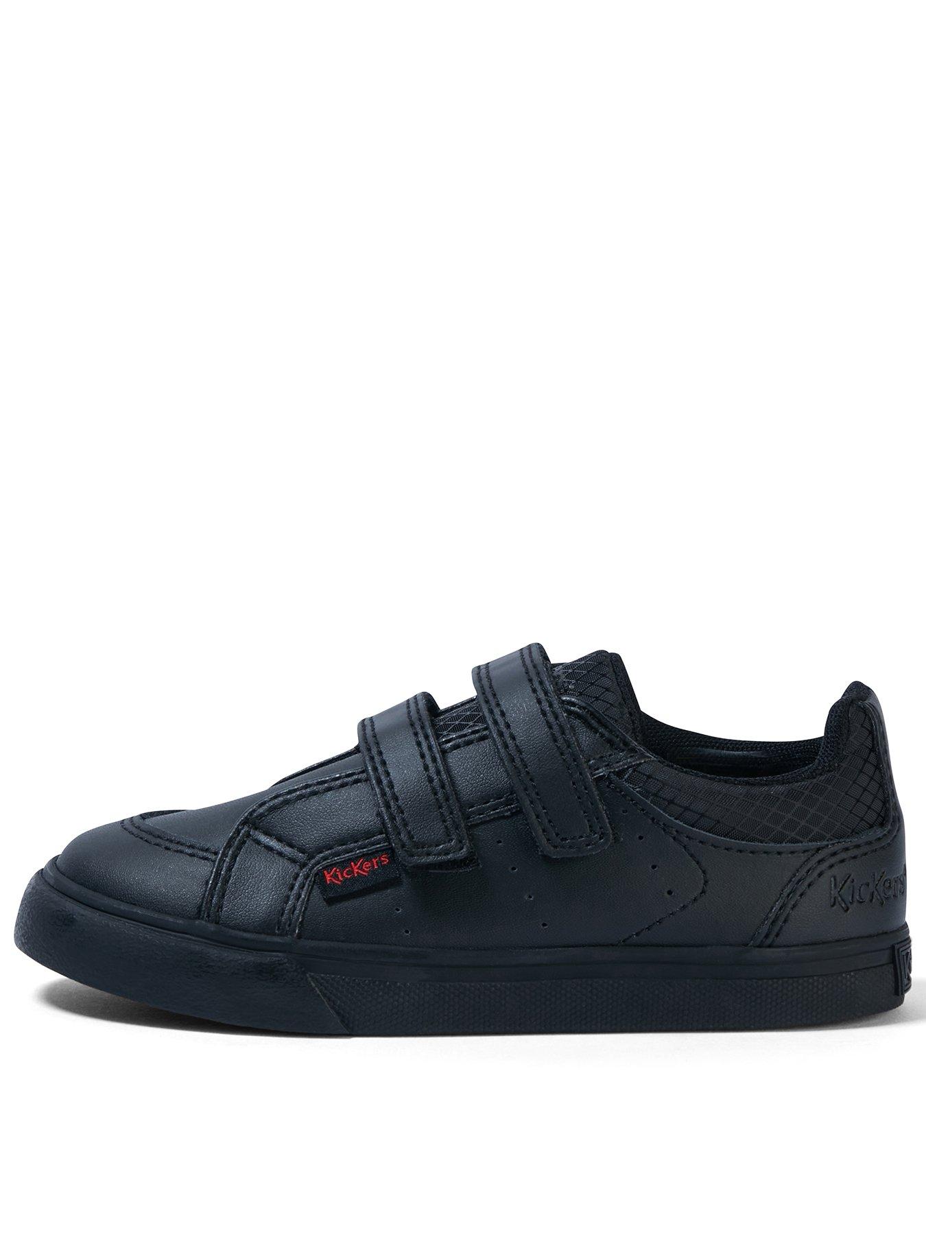 Kickers Infant Tovni Twin Velcro Patent Leather Shoe - Black