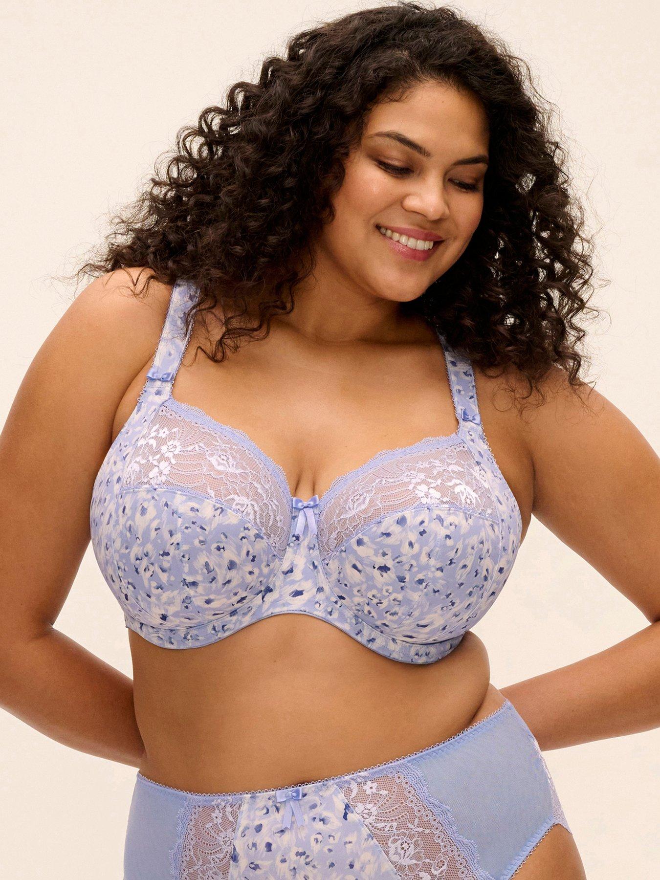 Image 3 of 4 of Elomi Morgan Stretch Banded Bra - Blue Leopard