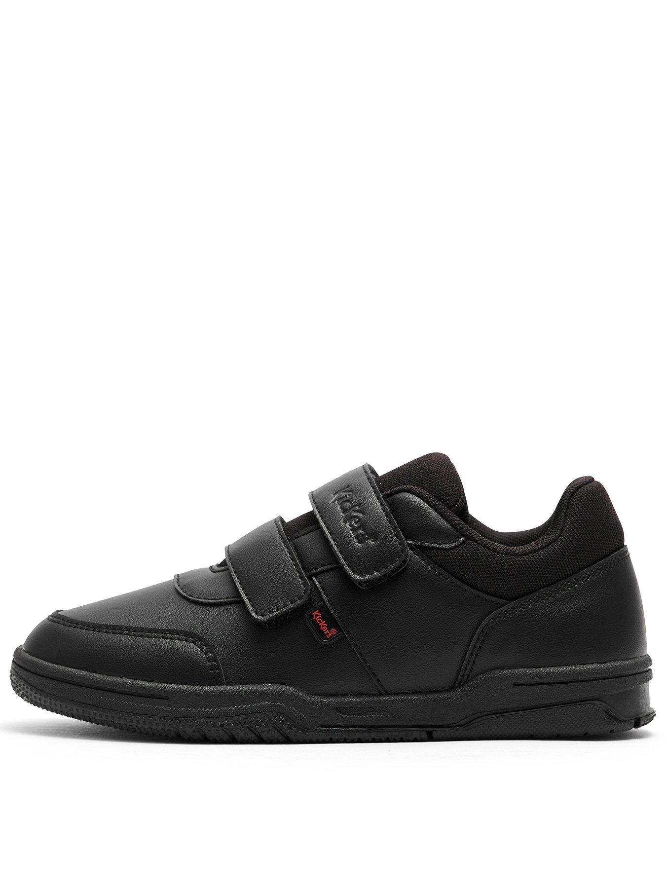 Kickers Junior Mervan Lo Velcro Shoe - Black