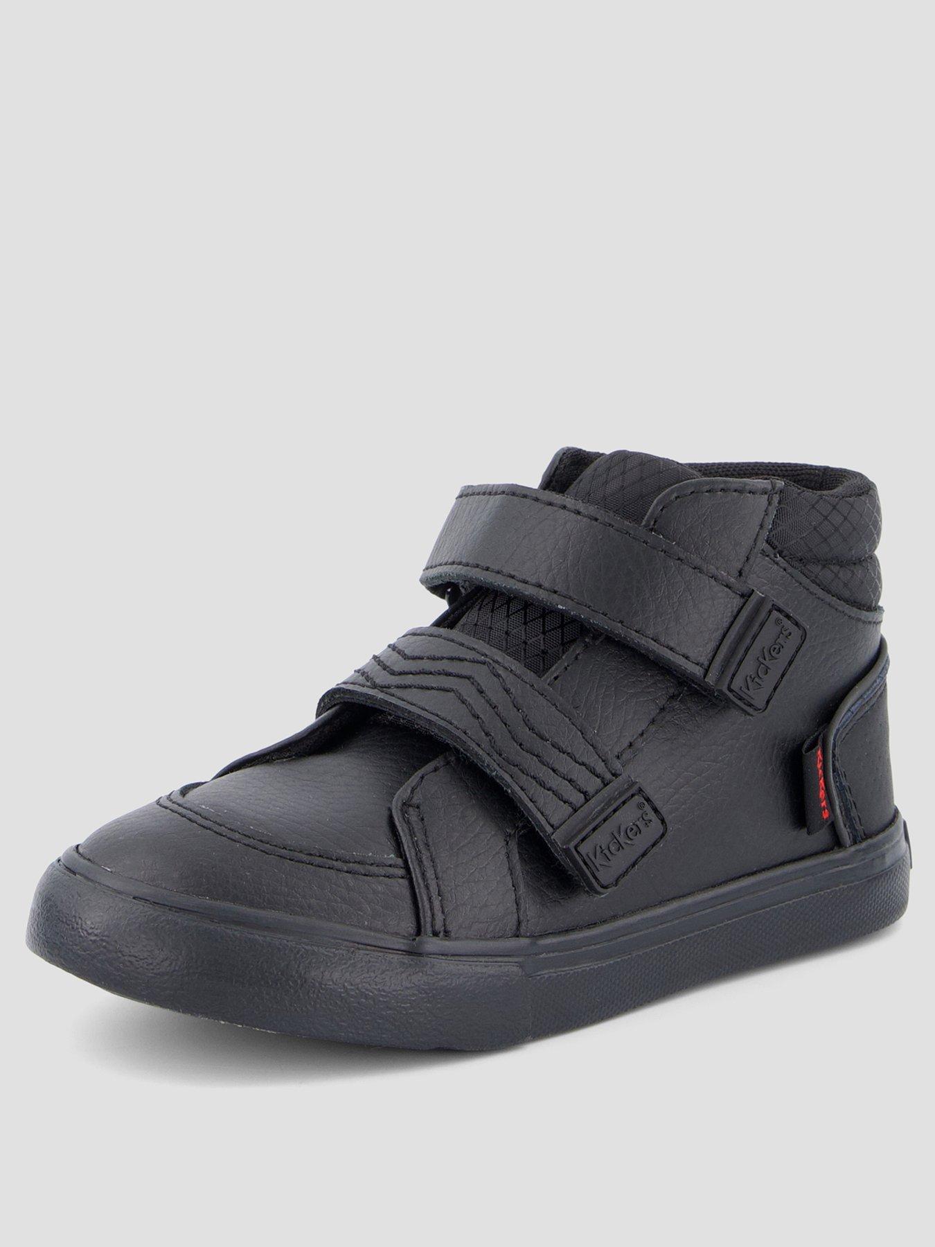 Image 2 of 7 of Kickers Infant Tovni Hi Reflective Leather Shoe - Black