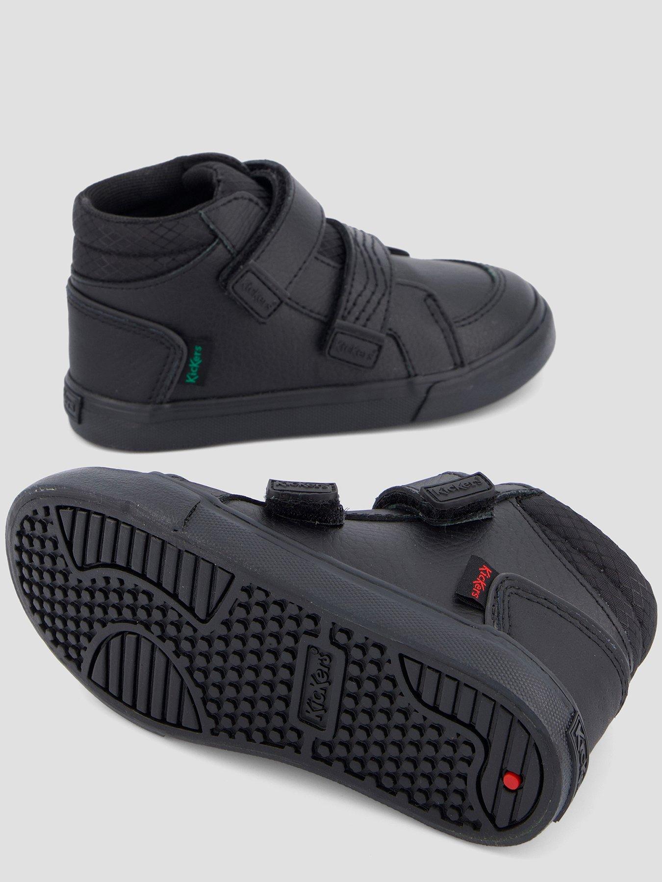 Image 4 of 7 of Kickers Infant Tovni Hi Reflective Leather Shoe - Black