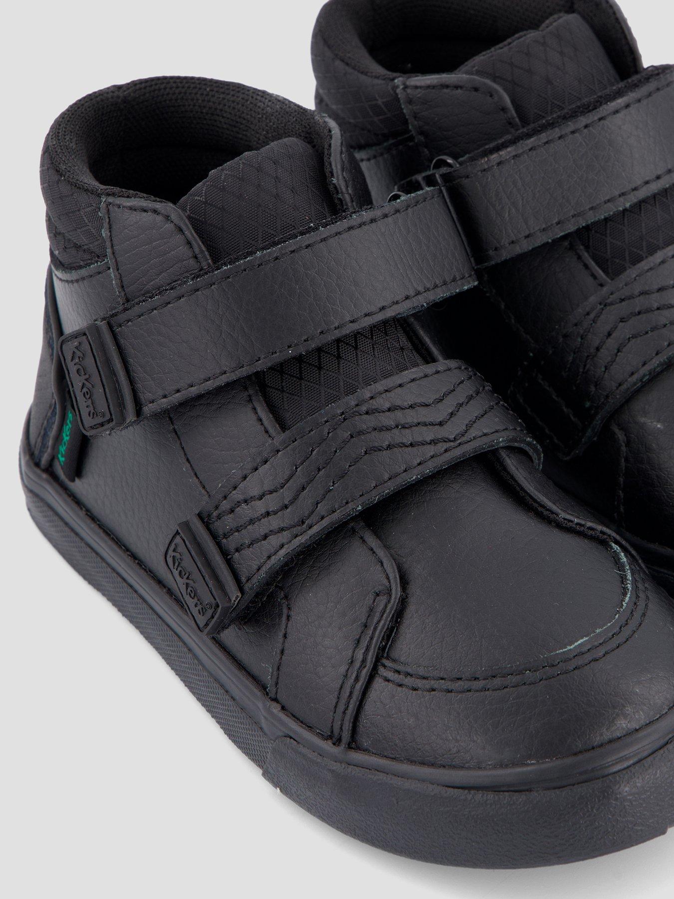 Image 5 of 7 of Kickers Infant Tovni Hi Reflective Leather Shoe - Black