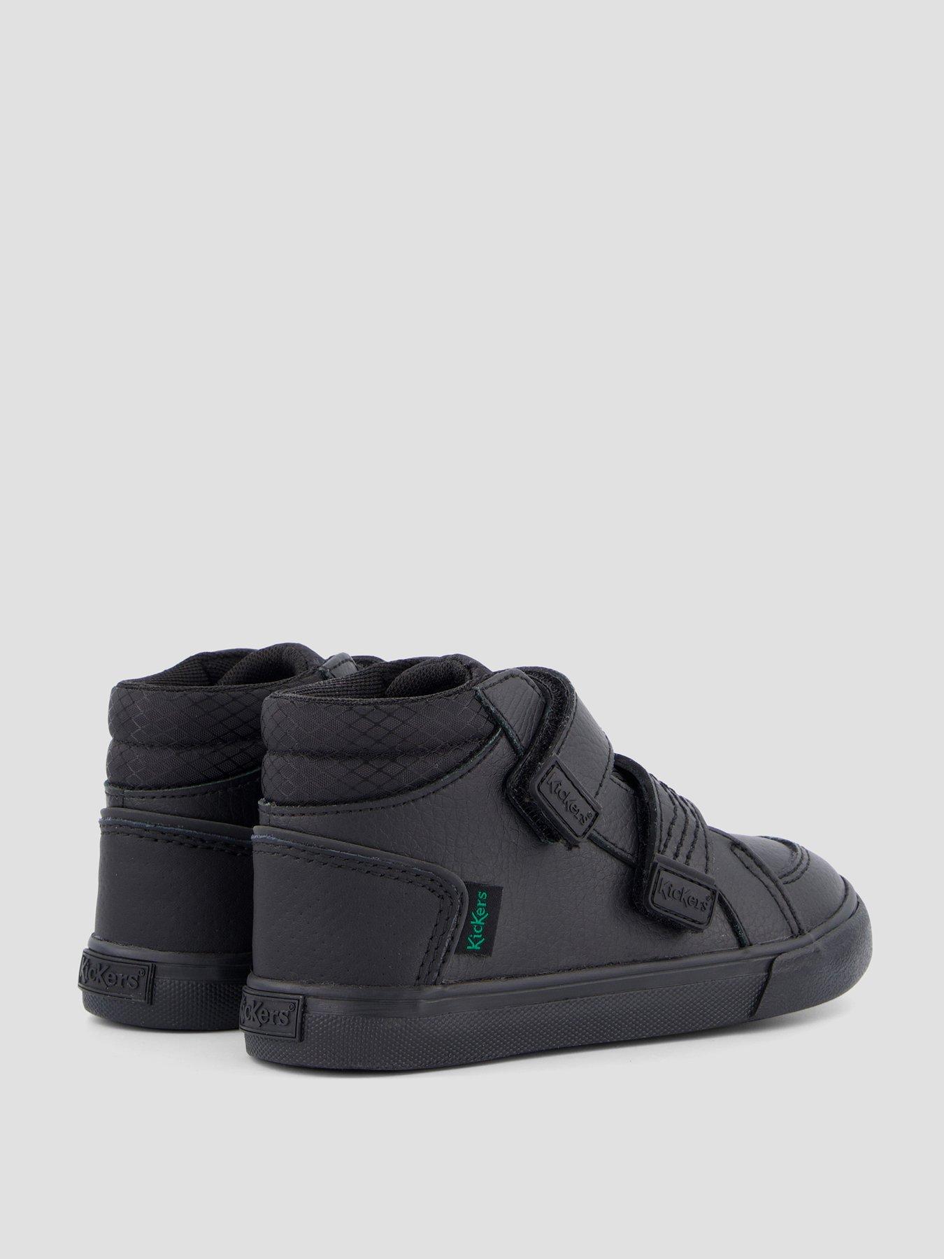 Image 6 of 7 of Kickers Infant Tovni Hi Reflective Leather Shoe - Black