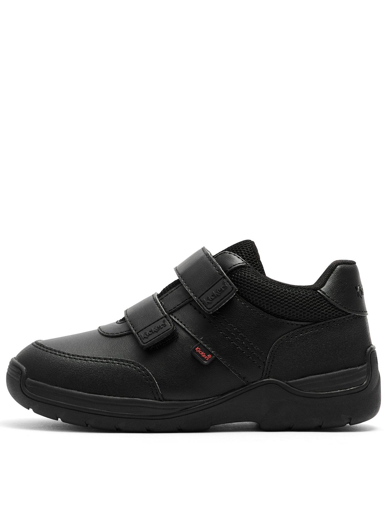 Kickers Infant Stomper Twin Velcro Strap Shoe - Black