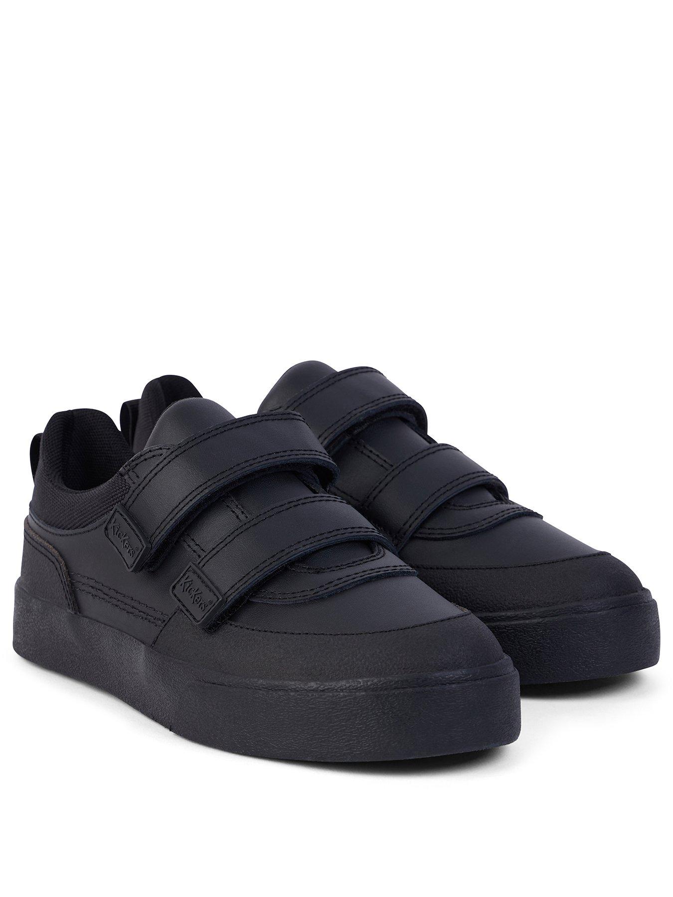 Image 2 of 6 of Kickers Junior Tovni Scuff Lo Leather Shoe - Black