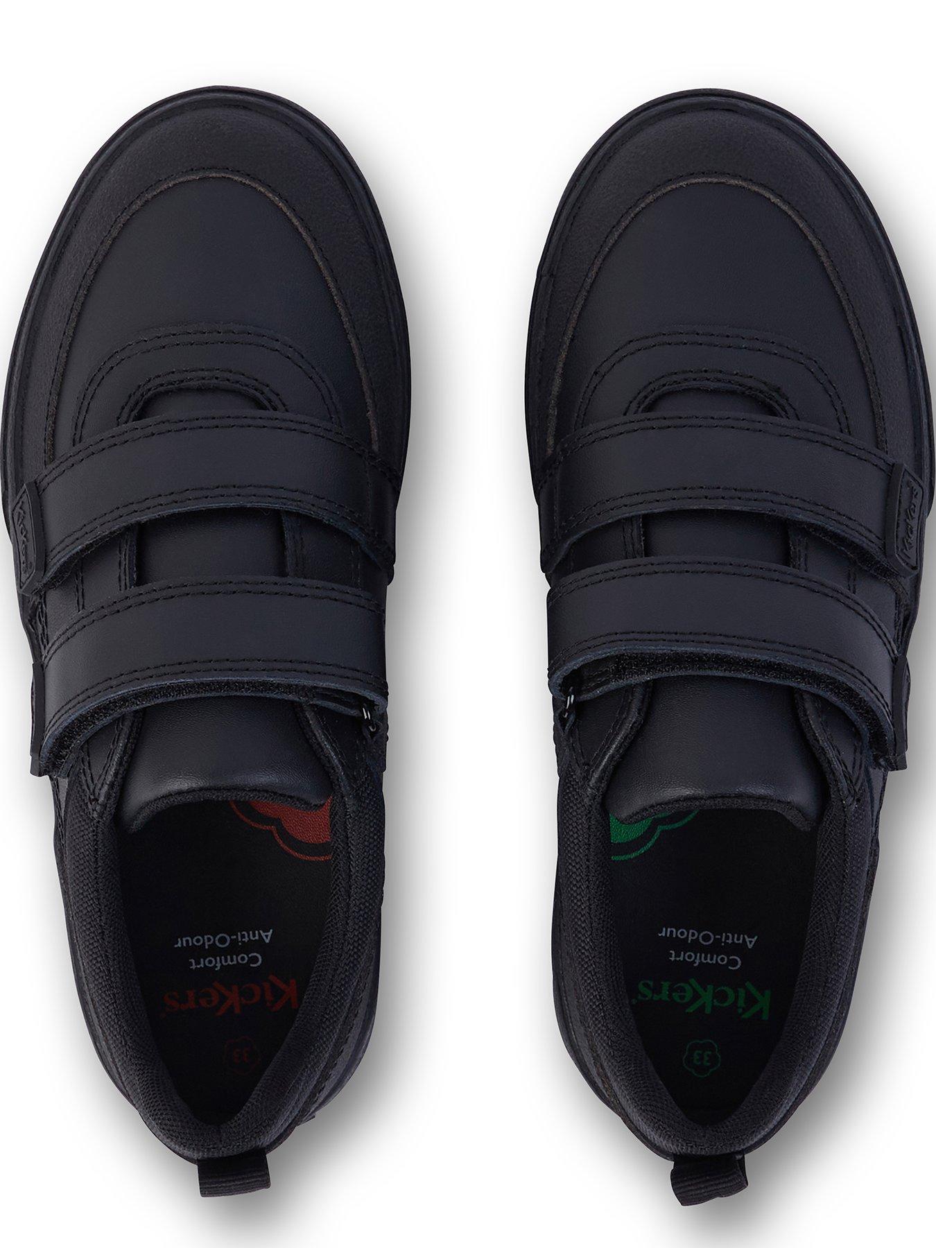 Image 4 of 6 of Kickers Junior Tovni Scuff Lo Leather Shoe - Black