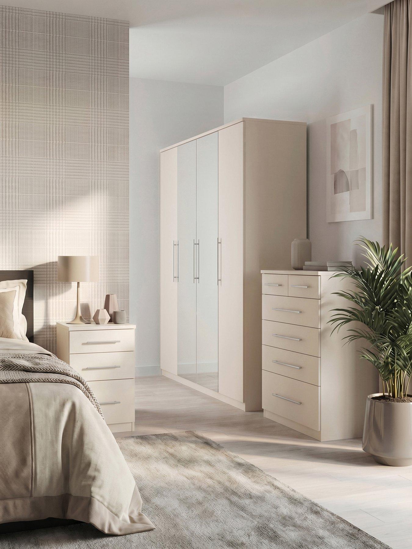 Image 1 of 6 of The Very Collection Prague Pack 3 (bedside, 4+2, 4 Dr Robe) - FSC&reg; Certified