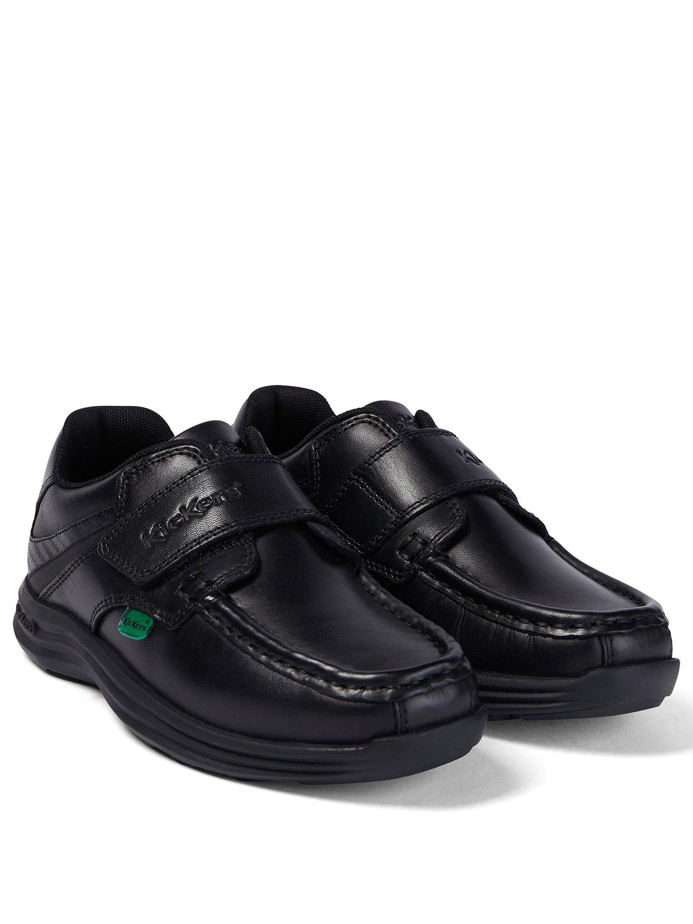 Image 2 of 7 of Kickers Junior Reasan Strap Leather Shoe - Black