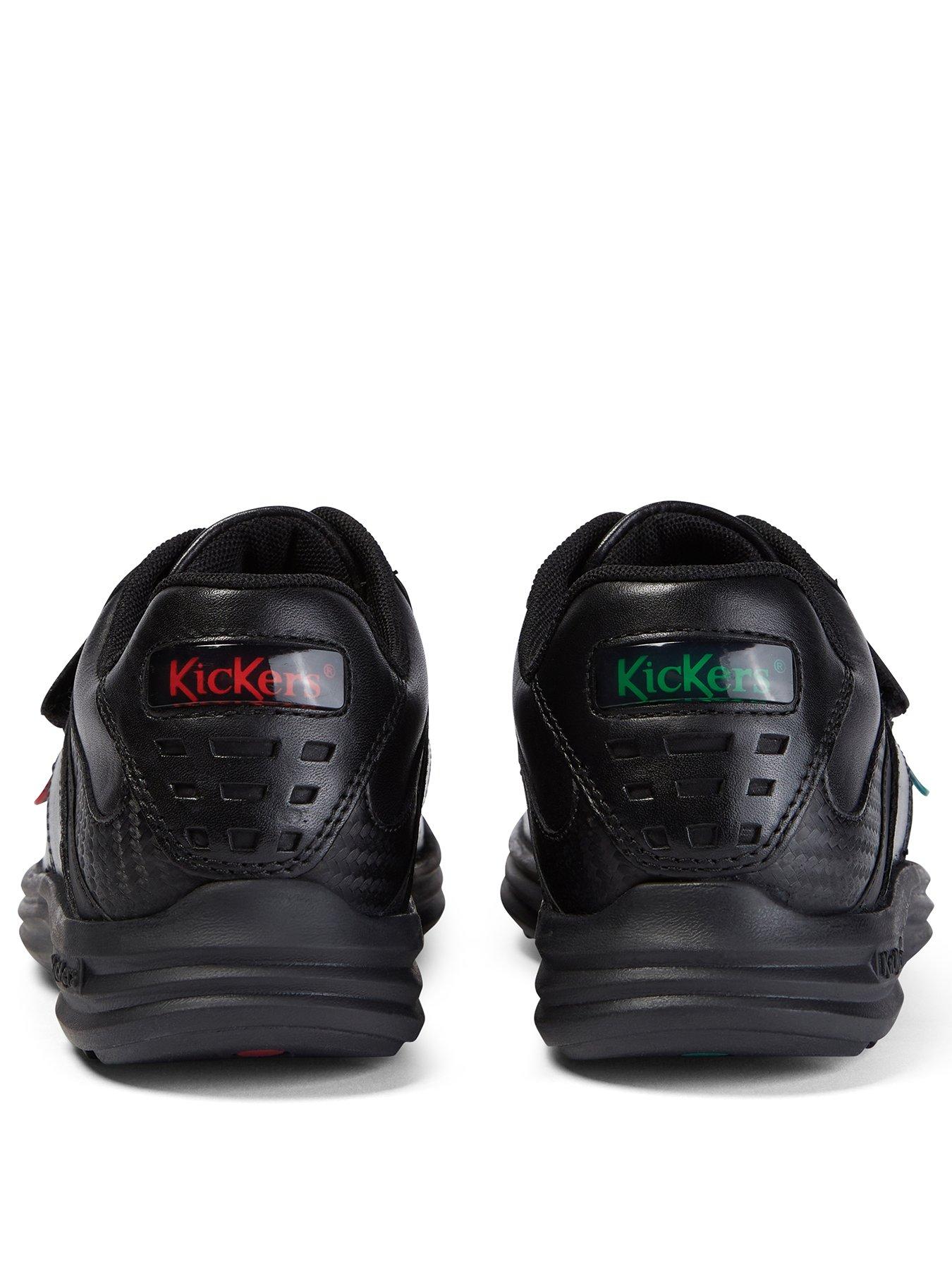 Image 3 of 7 of Kickers Junior Reasan Strap Leather Shoe - Black