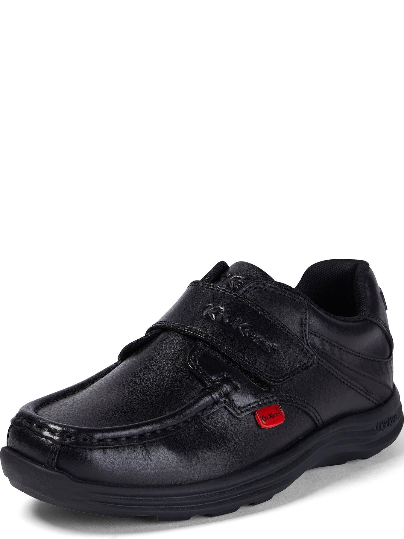 Image 5 of 7 of Kickers Junior Reasan Strap Leather Shoe - Black