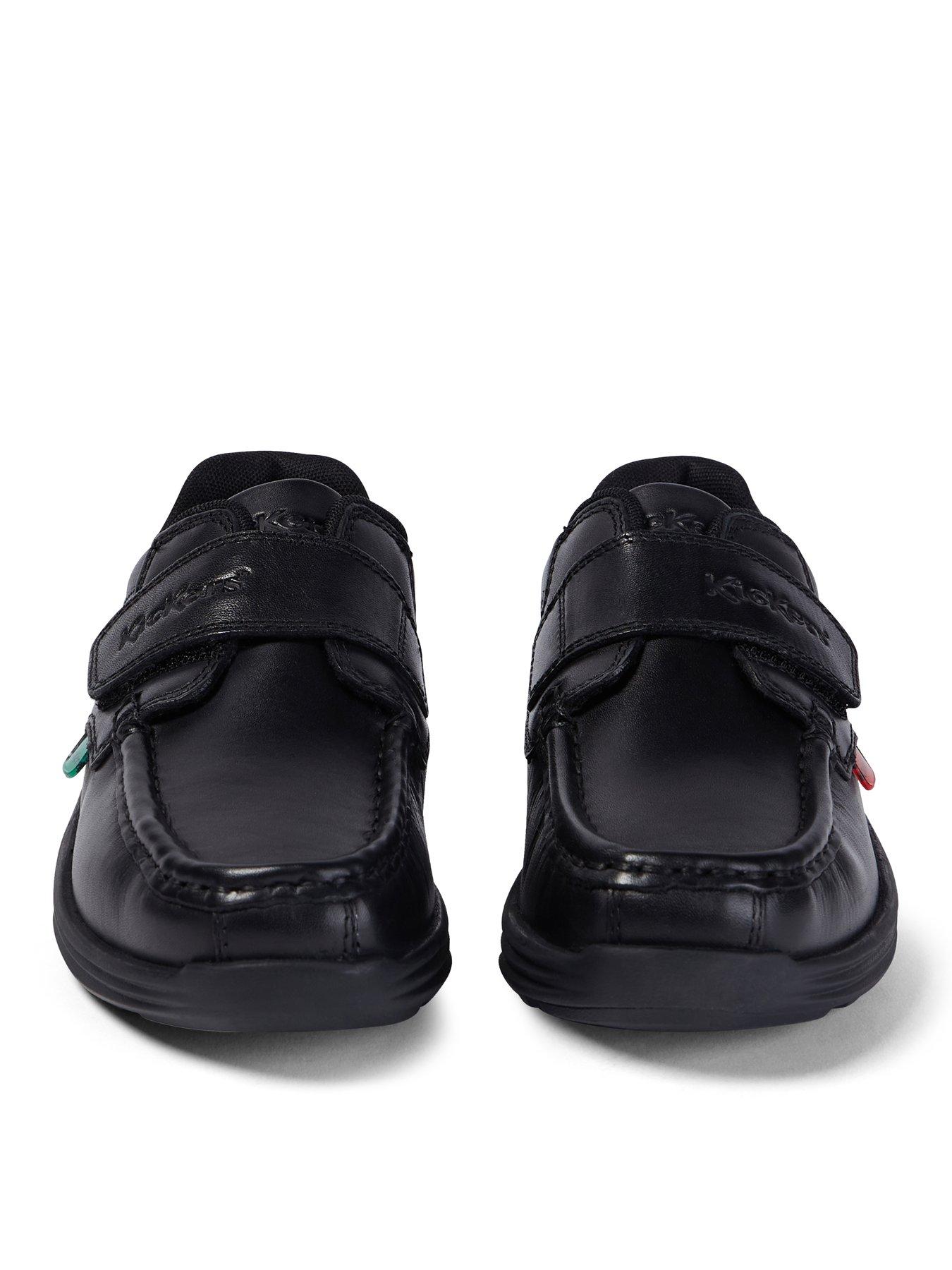 Image 7 of 7 of Kickers Junior Reasan Strap Leather Shoe - Black
