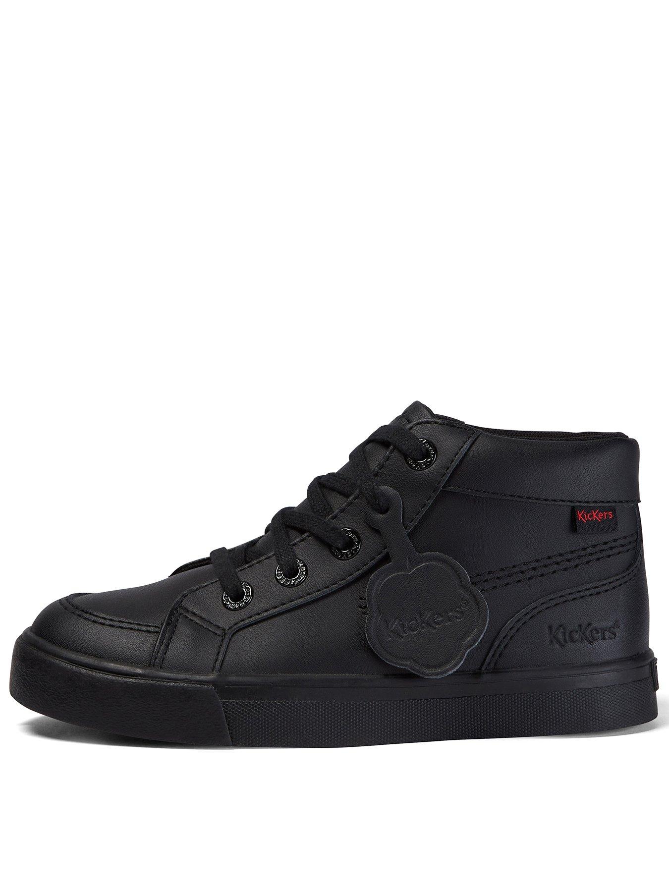 Image 1 of 7 of Kickers Junior Tovni Hi Leather Shoe - Black