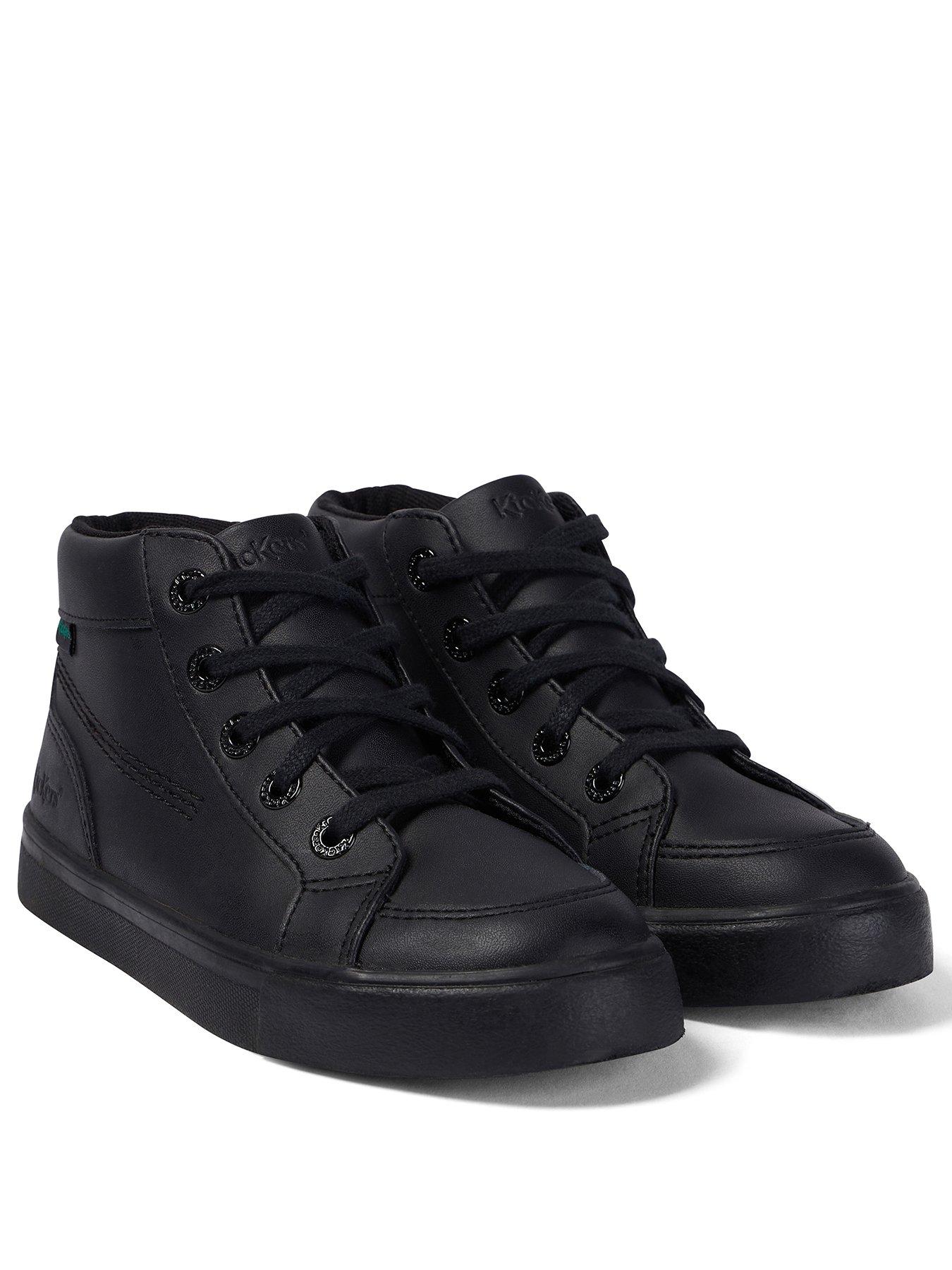 Image 2 of 7 of Kickers Junior Tovni Hi Leather Shoe - Black