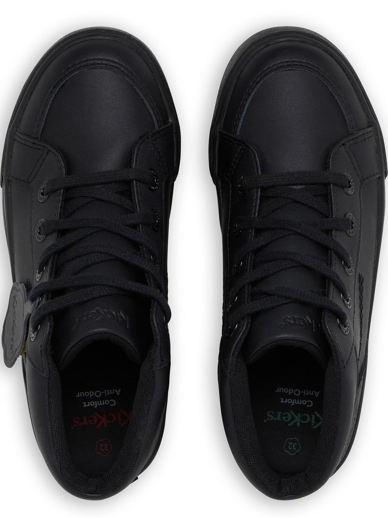 Image 4 of 7 of Kickers Junior Tovni Hi Leather Shoe - Black
