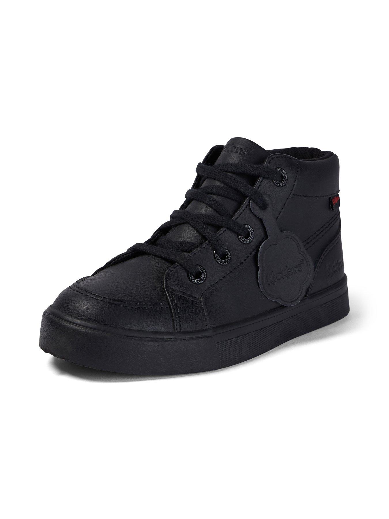 Image 6 of 7 of Kickers Junior Tovni Hi Leather Shoe - Black