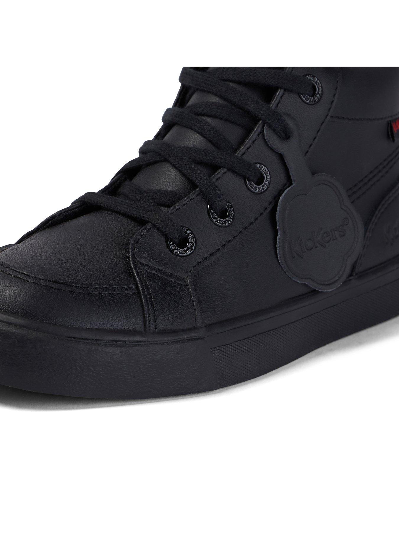 Image 7 of 7 of Kickers Junior Tovni Hi Leather Shoe - Black