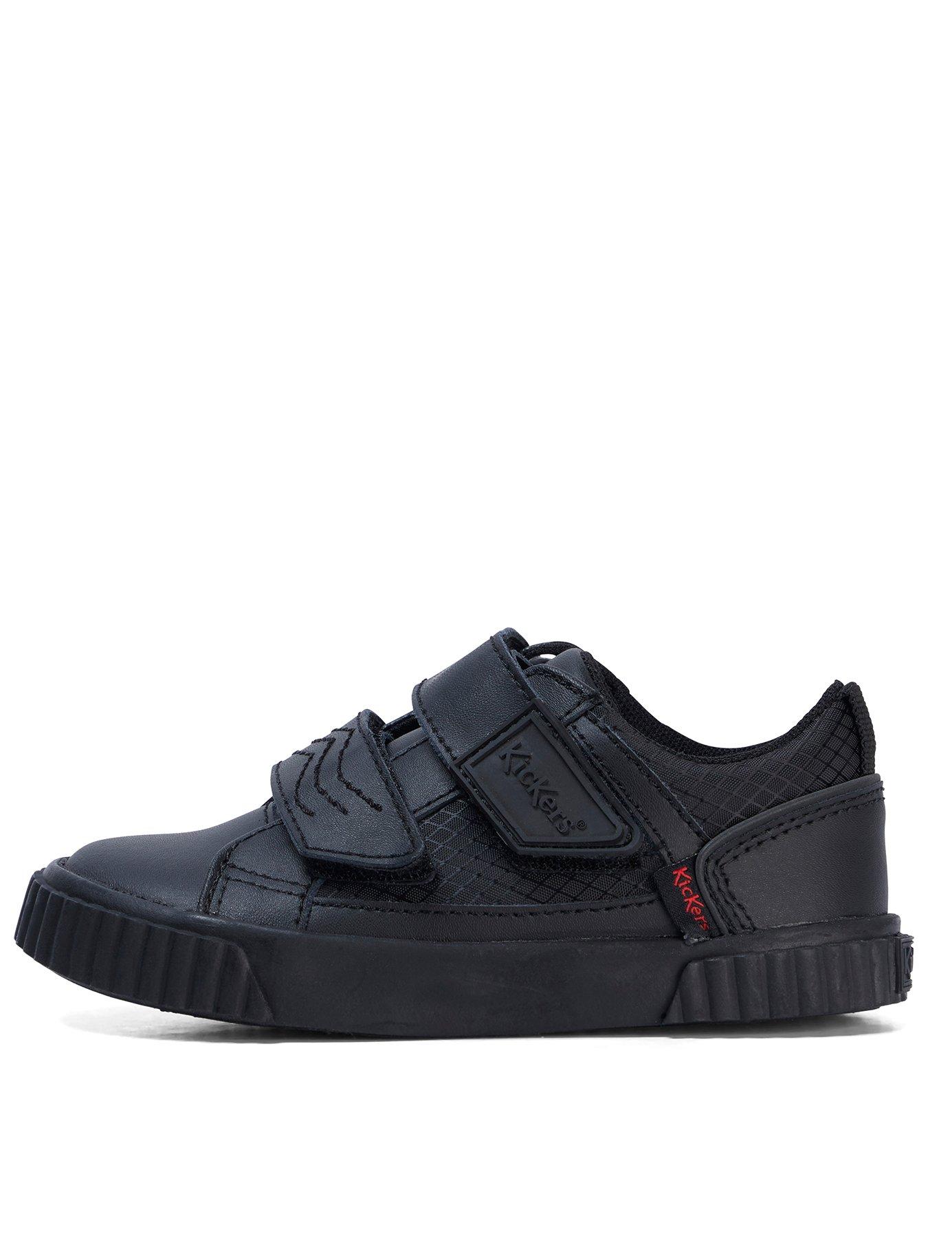 Kickers Infant Tovni Twin Flex Leather Shoe - Black