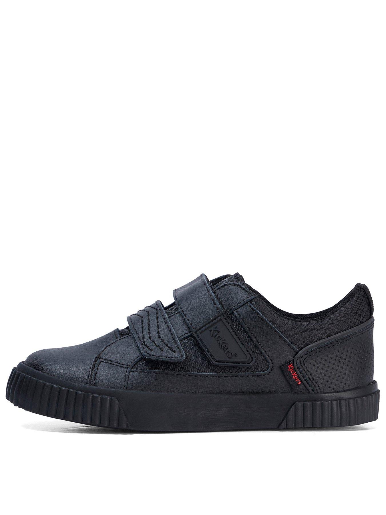 Kickers Junior Tovni Twin Flex Leather Shoe - Black