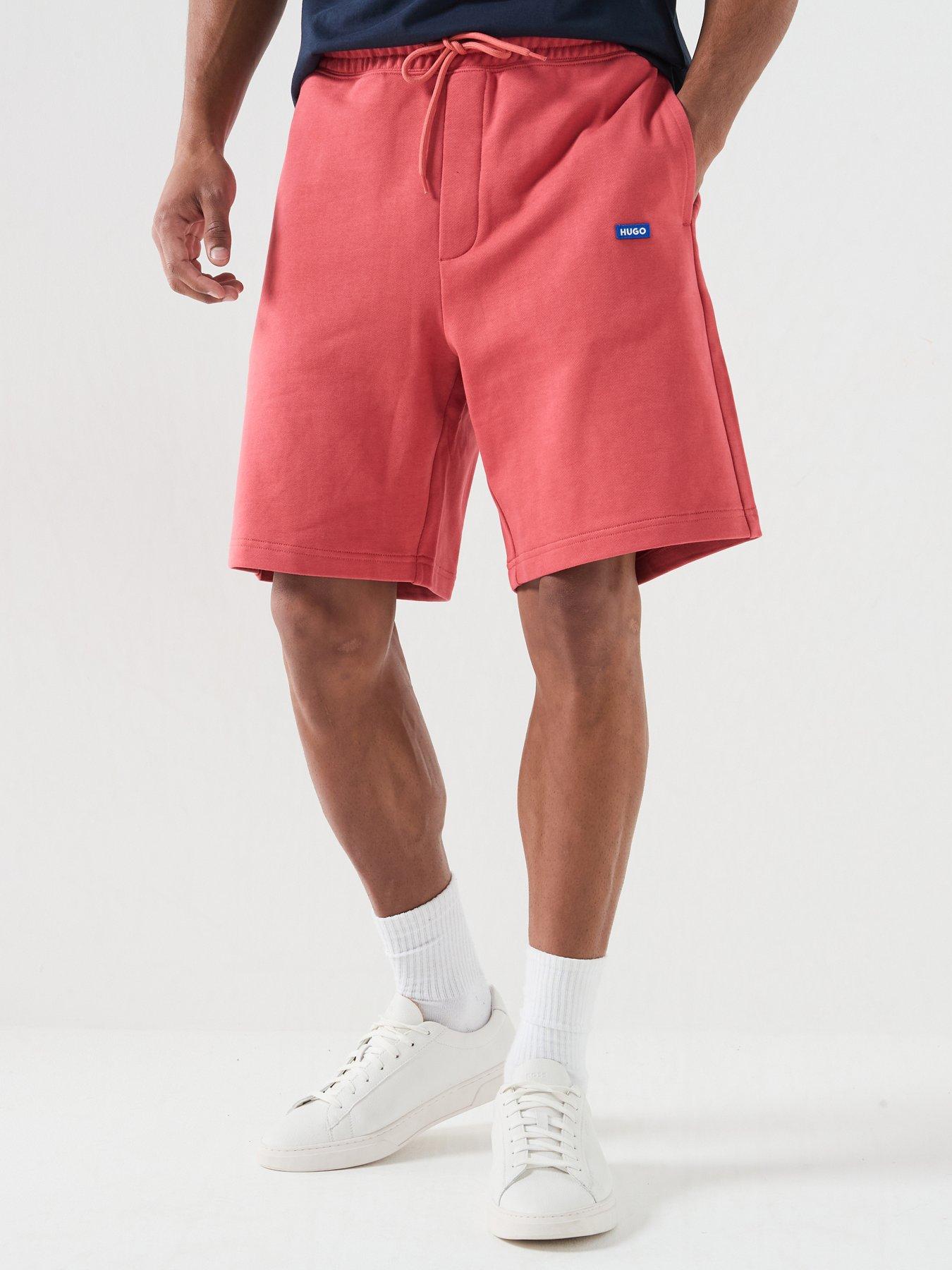 HUGO Nasensio Regular Fit Jersey Shorts - Red