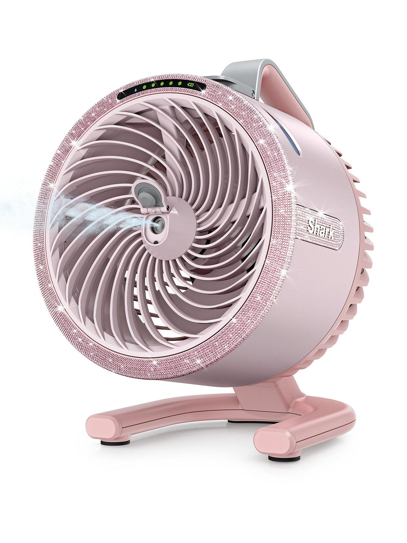 Image 1 of 7 of Shark FlexBreeze HydroGo Misting Portable Desk Top&nbsp;Fan - Limited Edition Pink Diamond