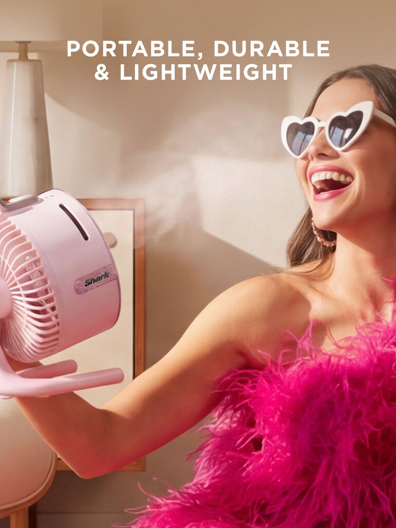 Image 3 of 7 of Shark FlexBreeze HydroGo Misting Portable Desk Top&nbsp;Fan - Limited Edition Pink Diamond